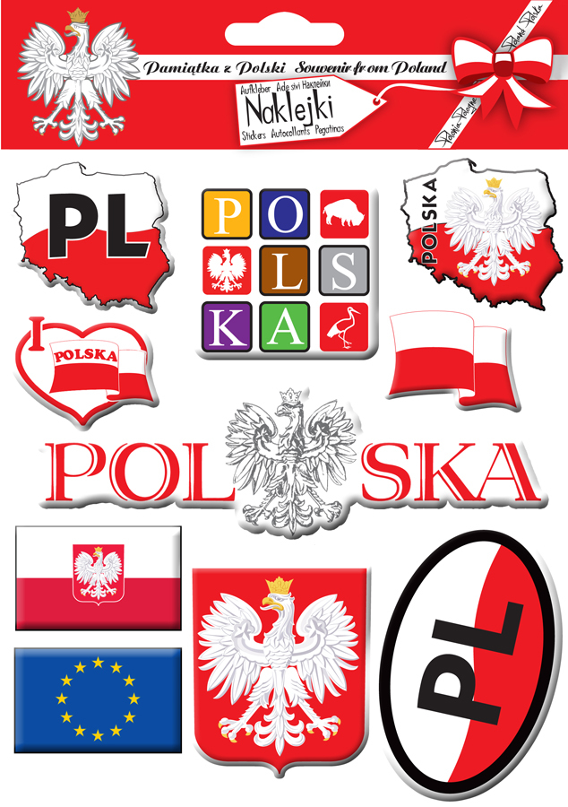 Naklejki zestaw Polska 01