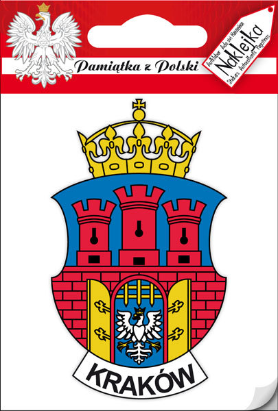 Naklejka pojedyncza herb Kraków