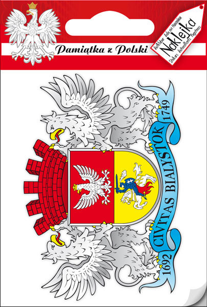 Naklejka pojedyncza herb Białystok