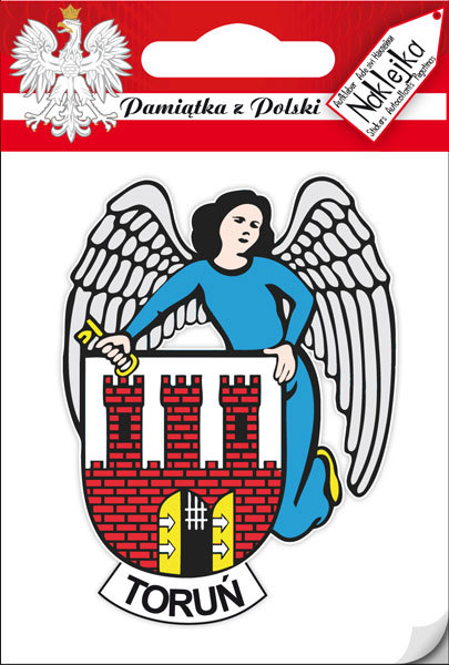 Naklejka pojedyncza herb Toruń