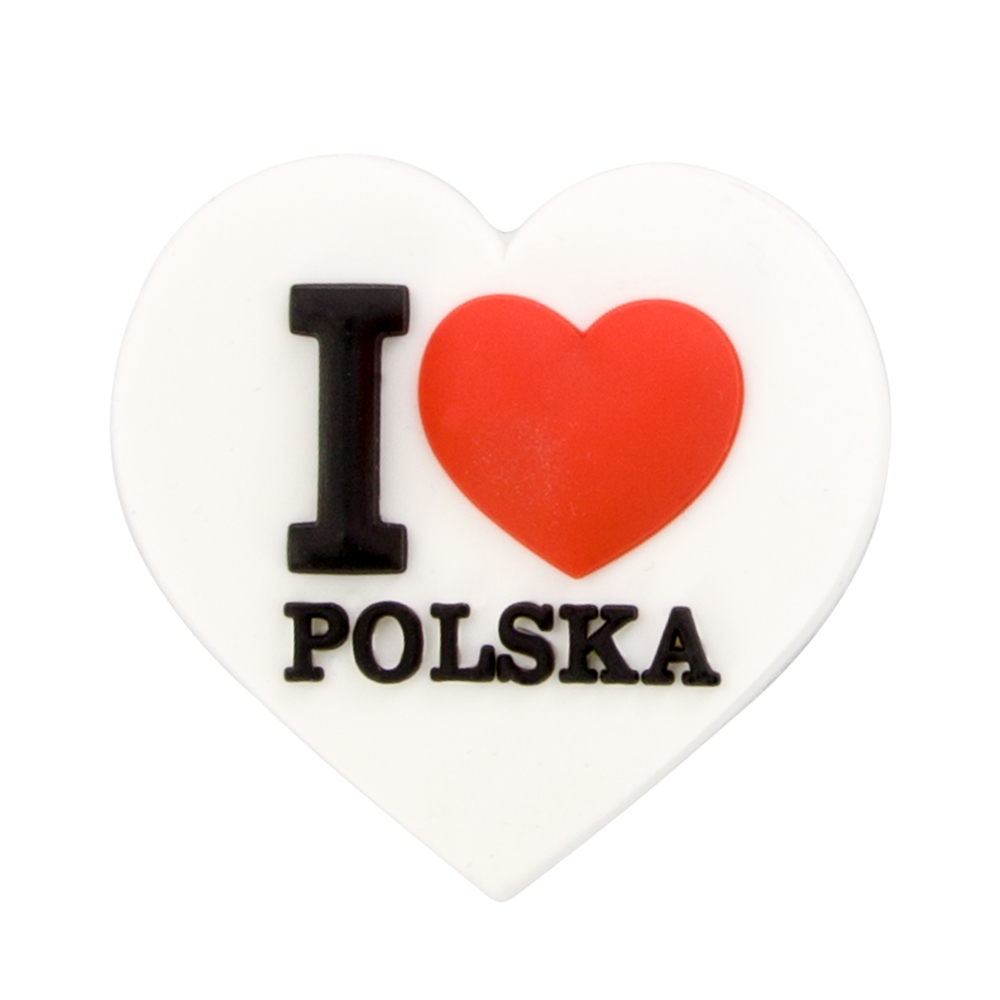 Magnes gumowy I love Polska