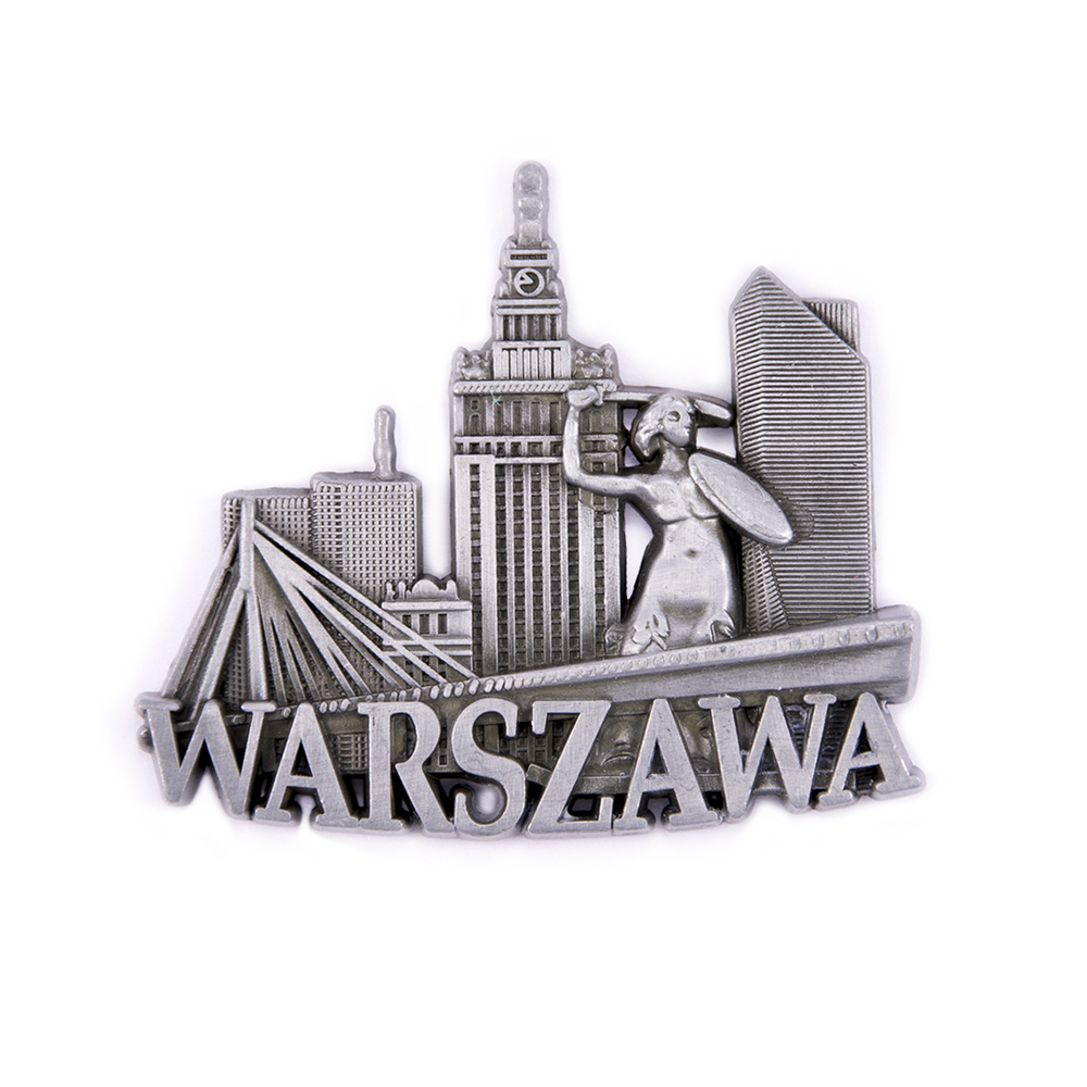 Magnes metalowy Warszawa panorama