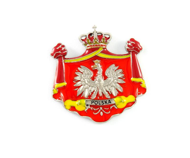 Magnes metalowy godło szerokie