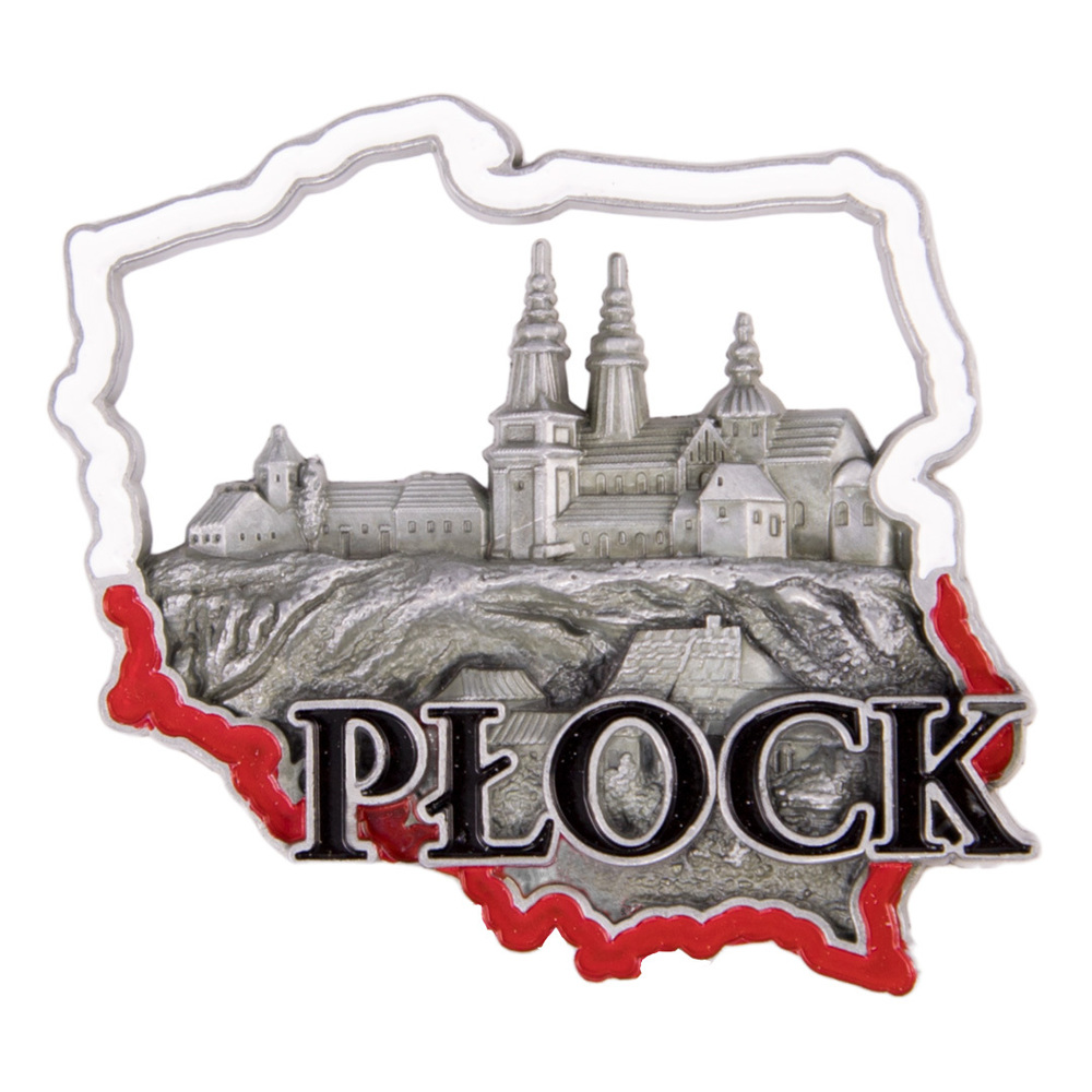 Magnes metalowy kontur Płock