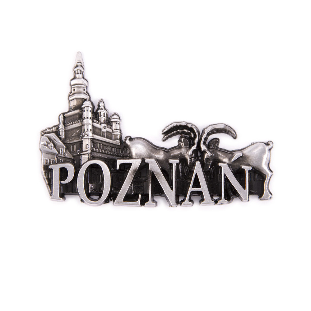 Magnes metalowy panorama Poznań