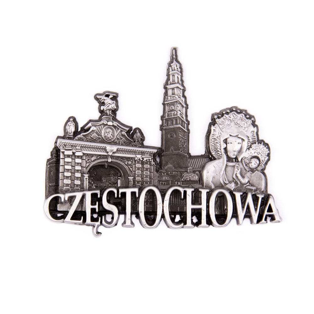 Magnes metalowy panorama Częstochowa