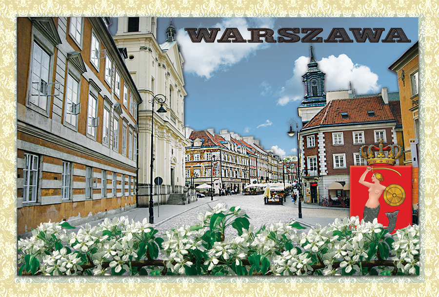 Pocztówka 3D Warszawa 03