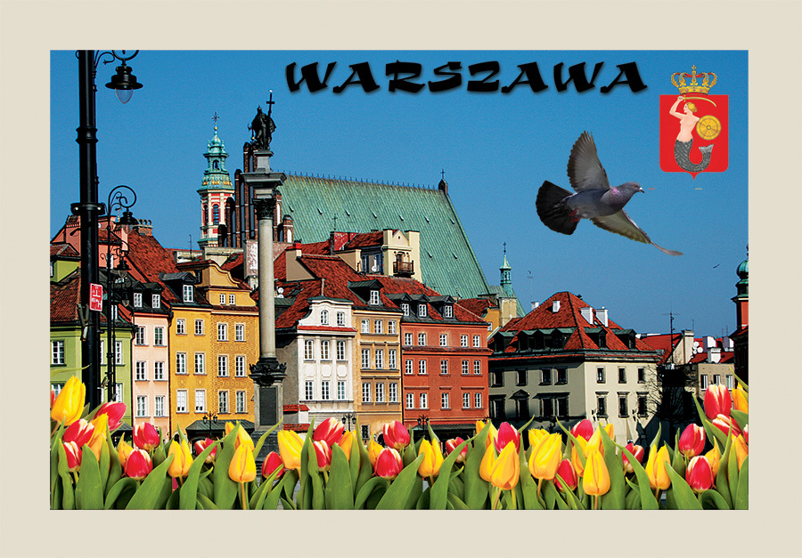 Pocztówka 3D Warszawa 04