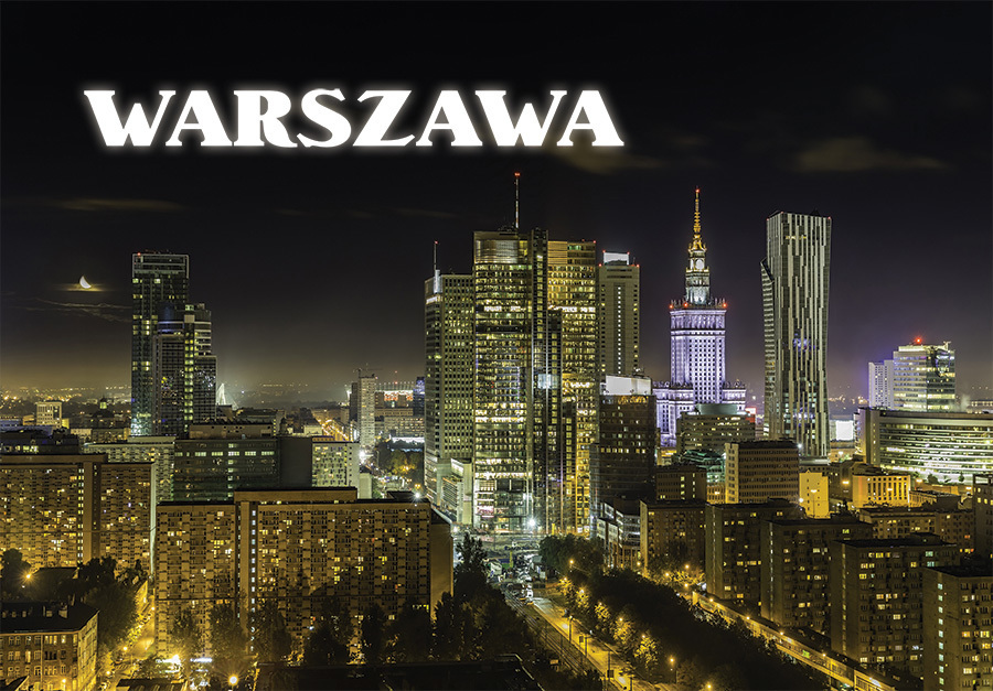 Pocztówka 3D Warszawa 08