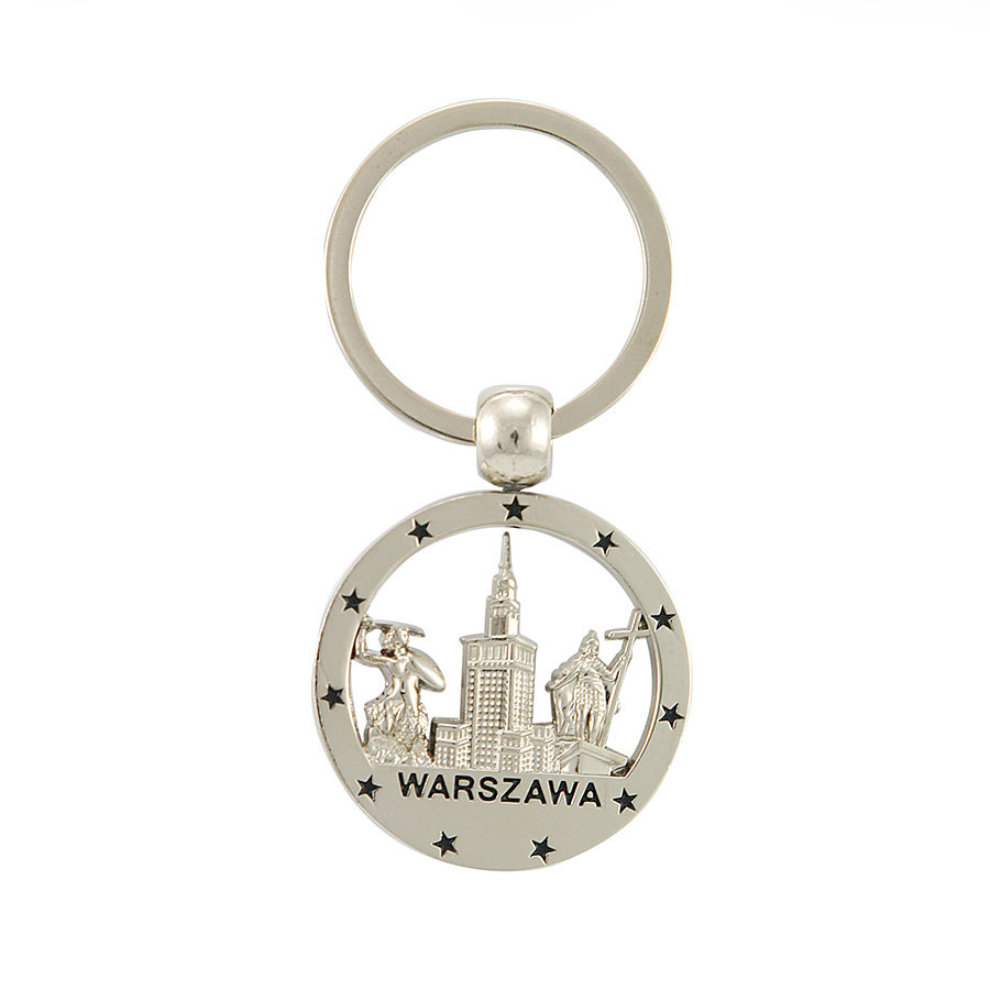 Brelok okrągły nikiel Warszawa
