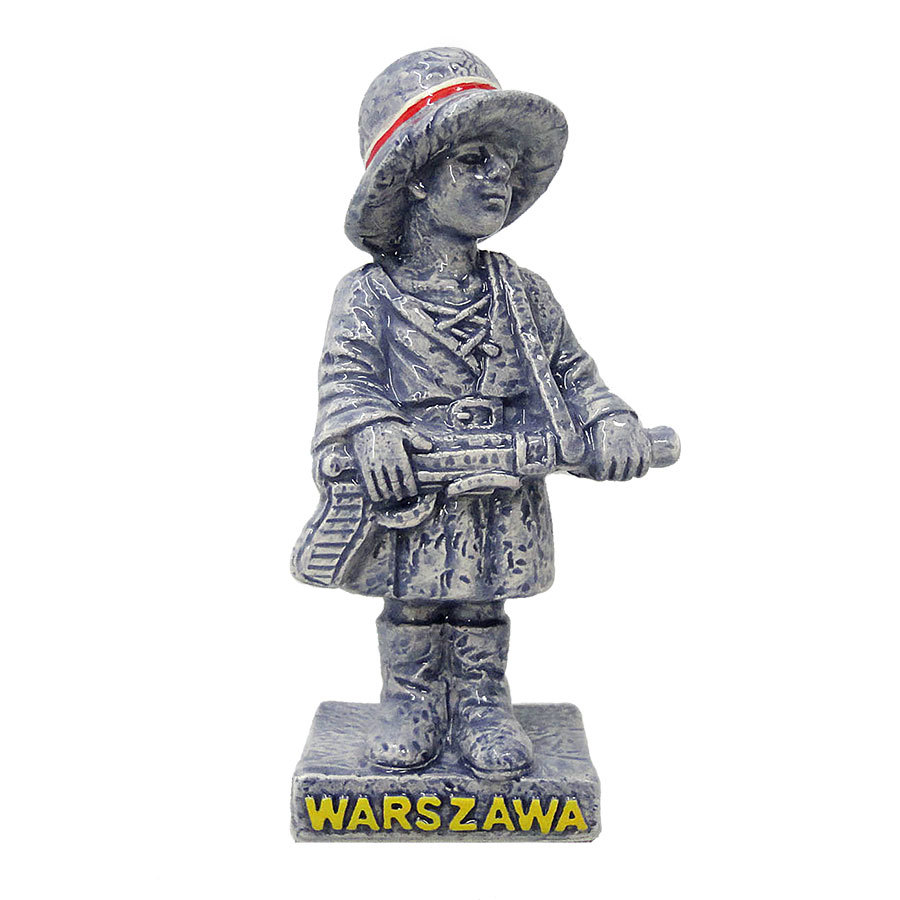 Ceramiczna statuetka Mały Powstaniec Warszawa