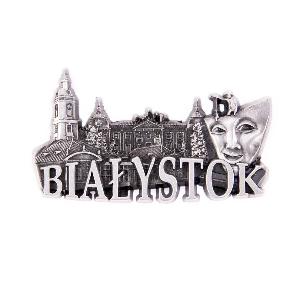 Magnes metalowy panorama Białystok