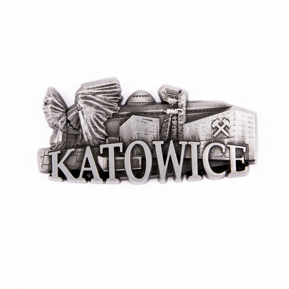 Magnes metalowy panorama Katowice