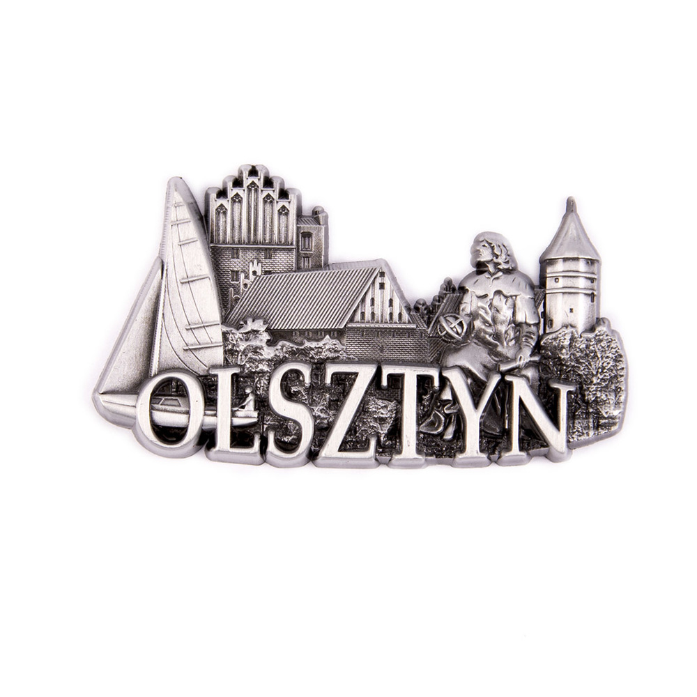 Magnes metalowy panorama Olsztyn