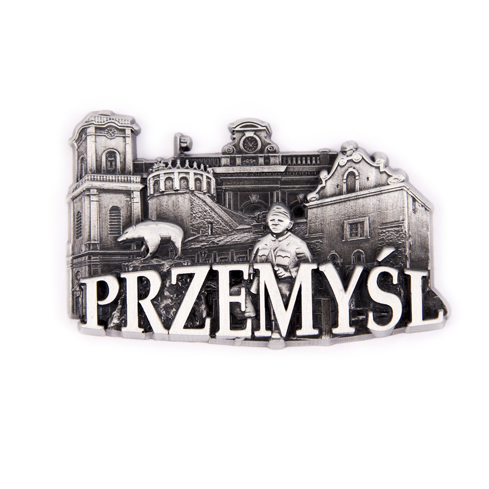Magnes metalowy panorama Przemyśl