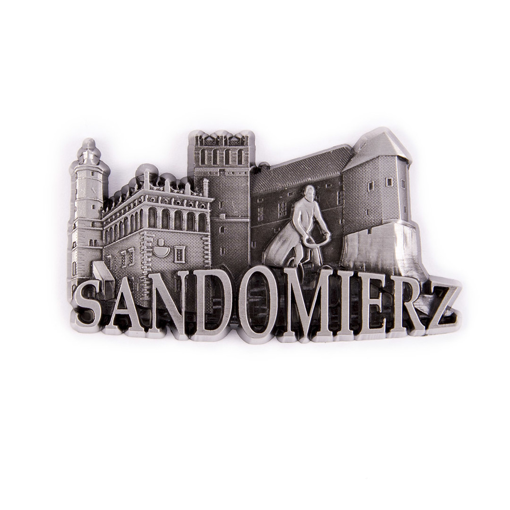 Magnes metalowy panorama Sandomierz