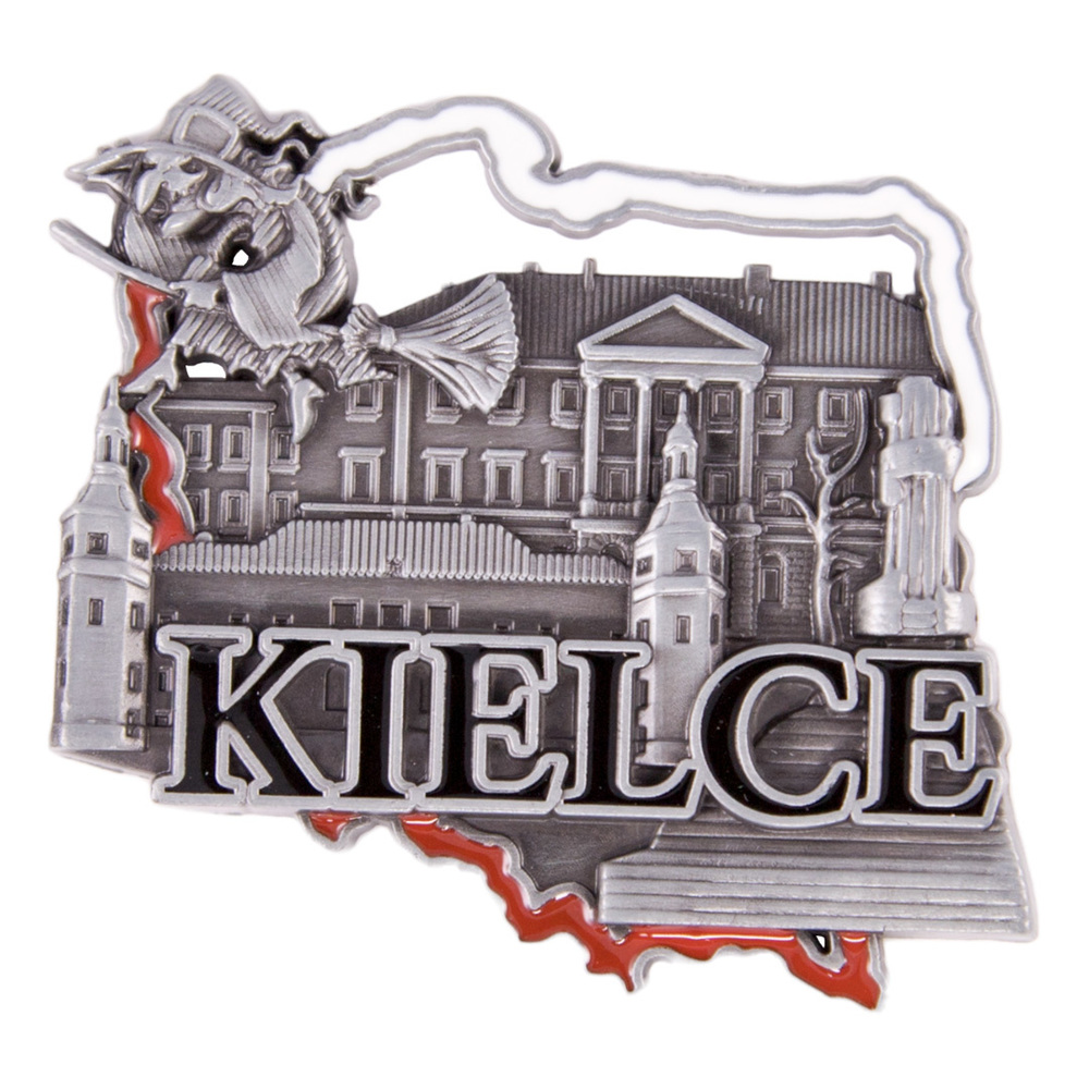 Magnes metalowy kontur Kielce