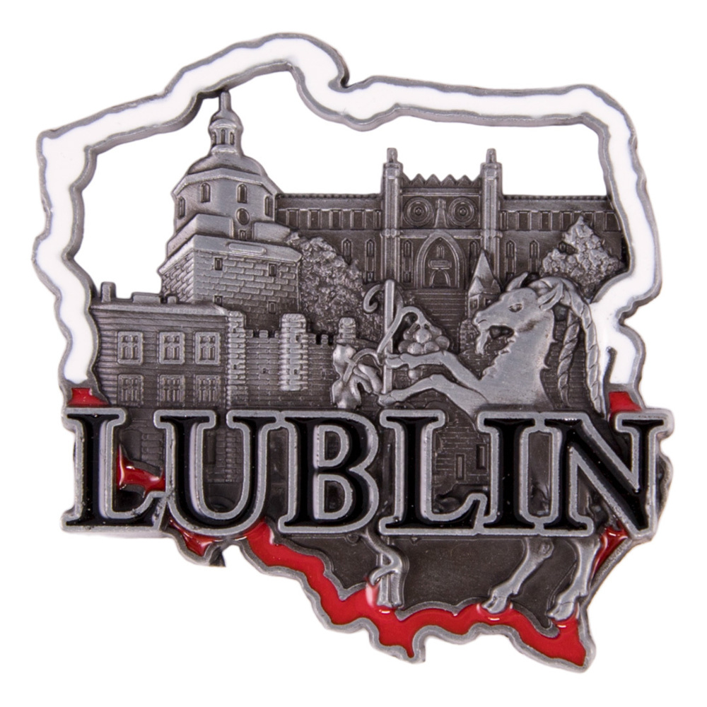 Magnes metalowy kontur Lublin