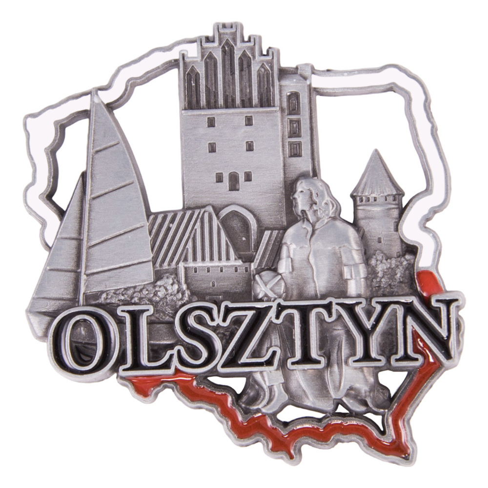 Magnes metalowy kontur Olsztyn