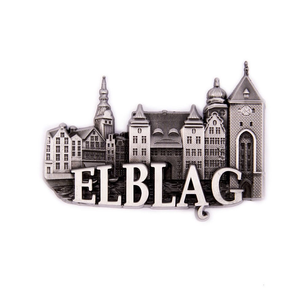 Magnes metalowy panorama Elbląg