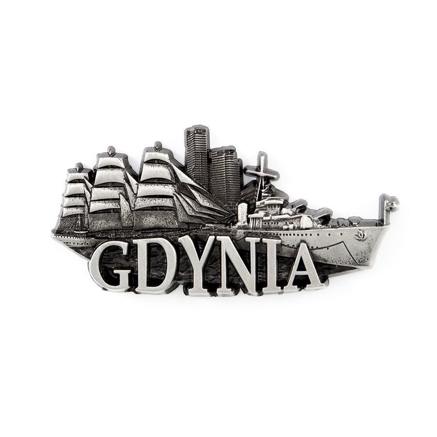 Magnes metalowy panorama Gdynia