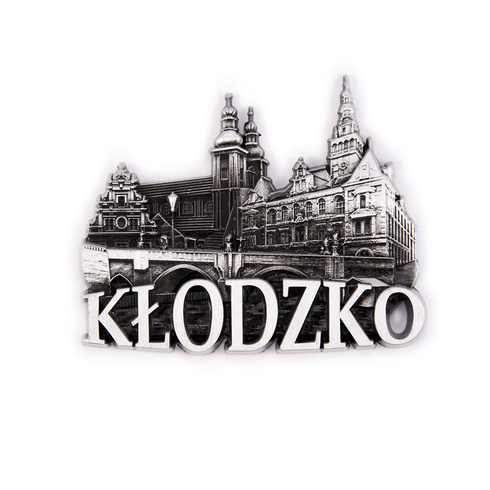 Magnes metalowy panorama Kłodzko