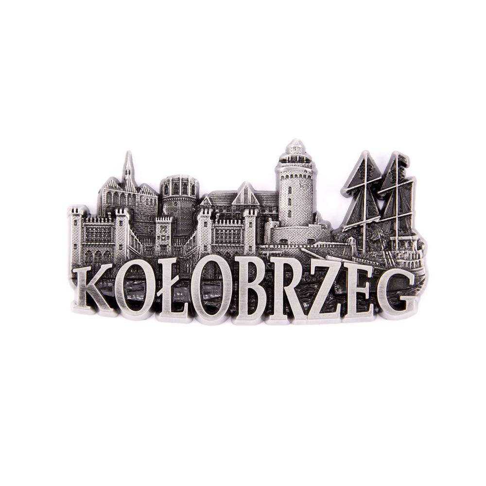 Magnes metalowy panorama Kołobrzeg