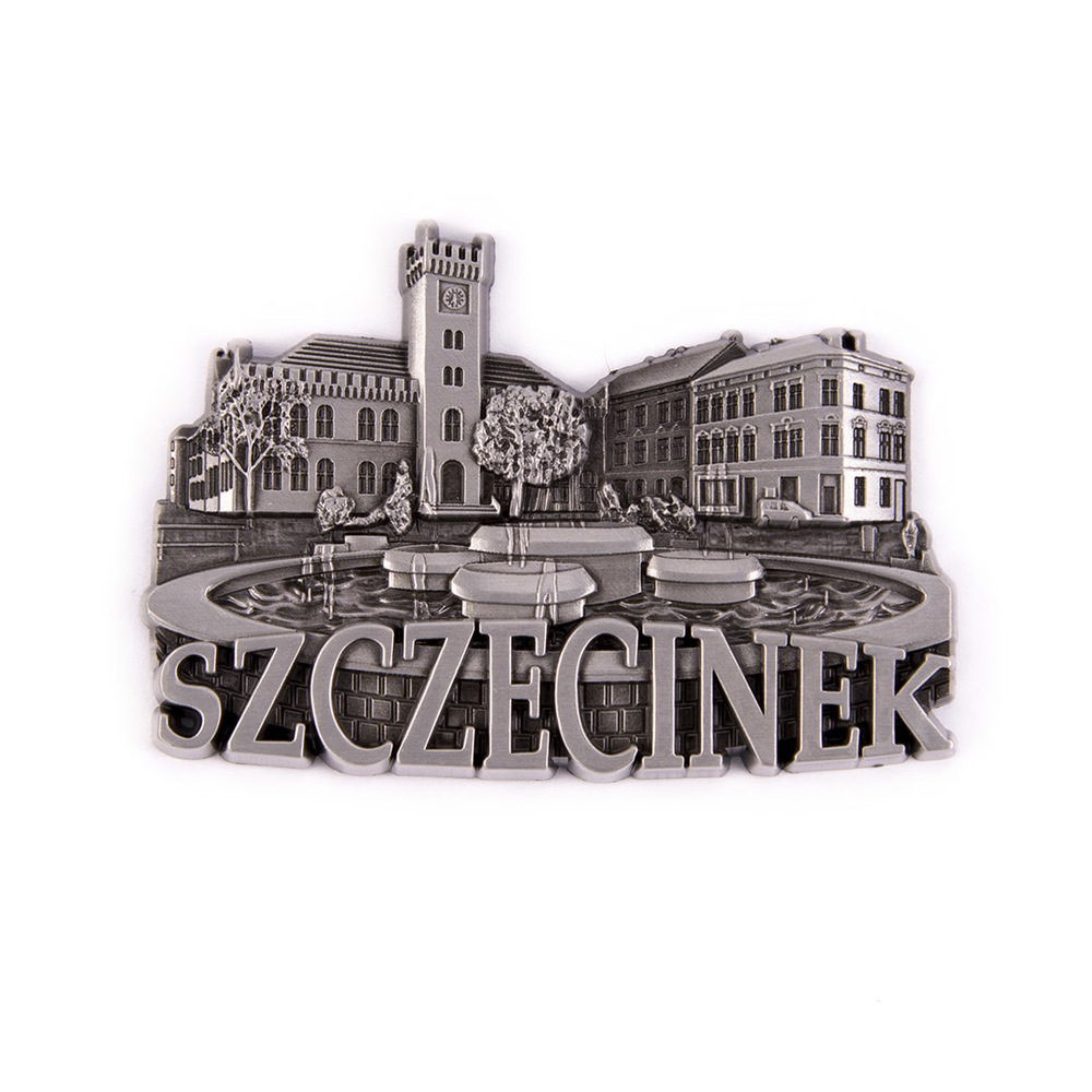 Magnes metalowy panorama Szczecinek