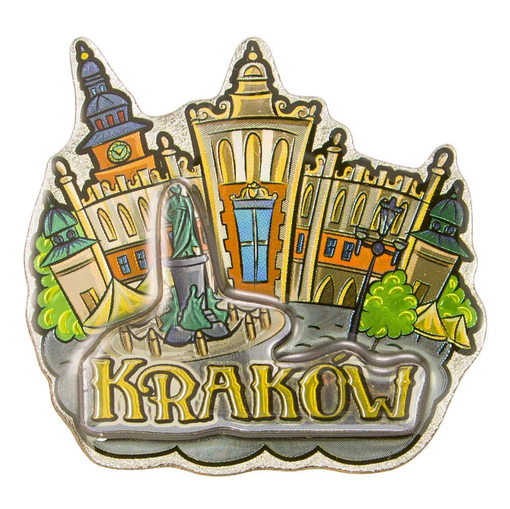 Magnes MDF metalizowany Kraków Sukiennice