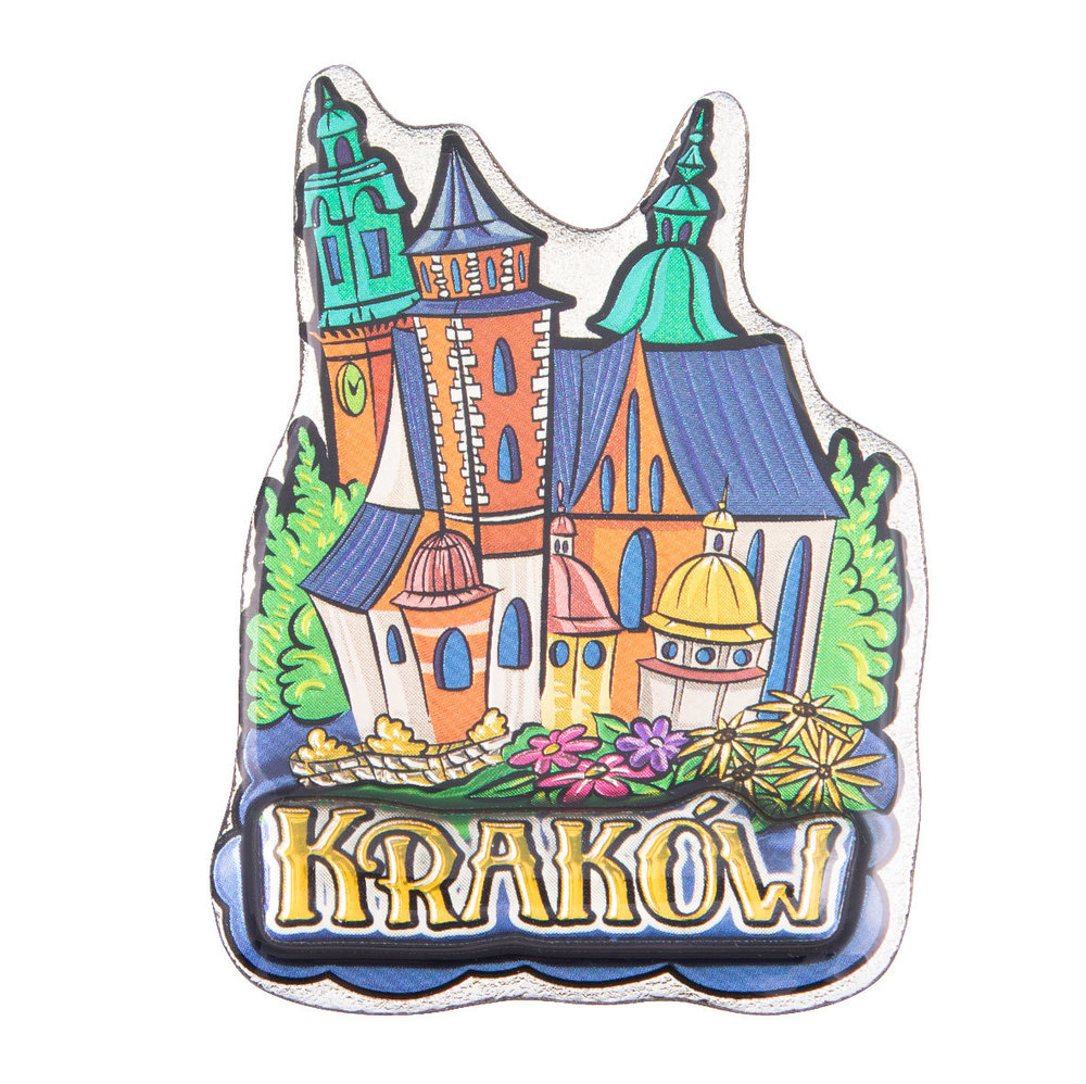 Magnes MDF metalizowany Kraków Wawel