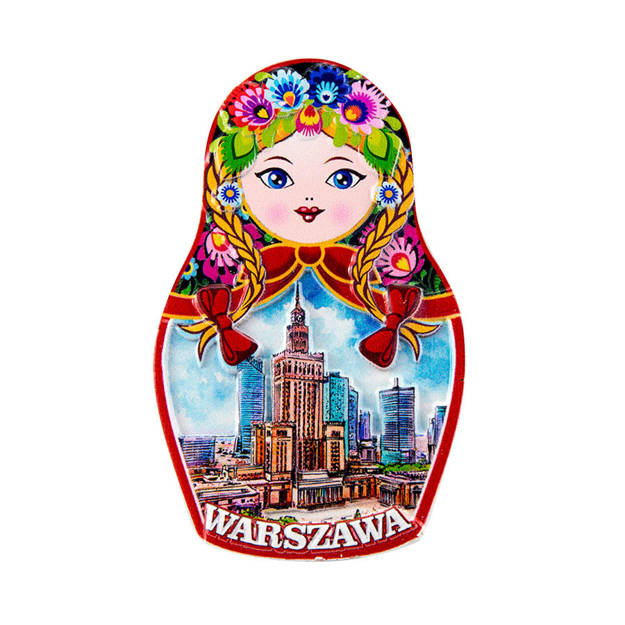 Magnes matrioszka reilief Wawa Pałac Kultury