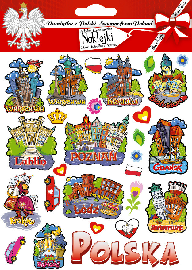 Naklejki zestaw Polska 04