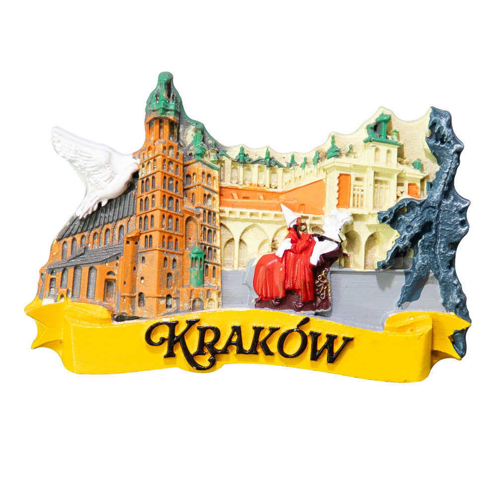 Magnes malowany panorama Kraków