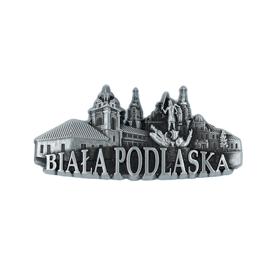 Magnes metalowy panorama Biała Podlaska