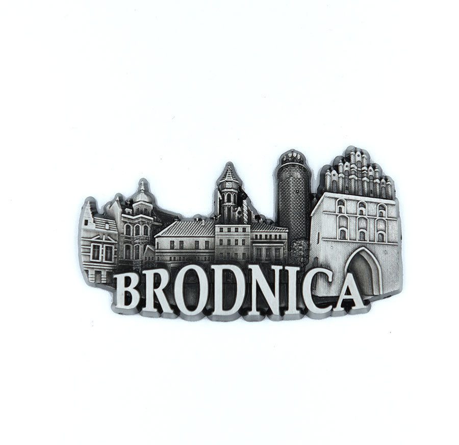 Magnes metalowy panorama Brodnica
