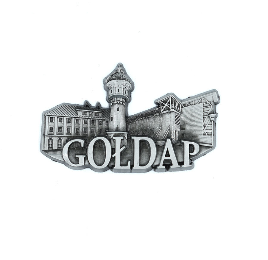 Magnes metalowy panorama Gołdap