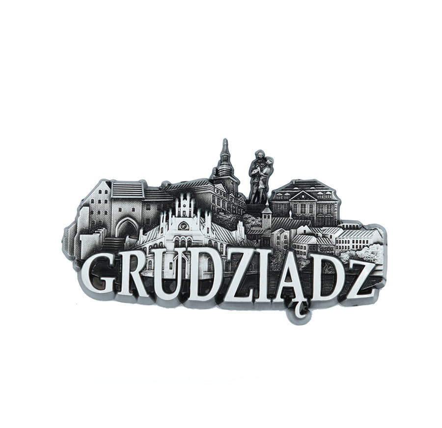 Magnes metalowy panorama Grudziądz