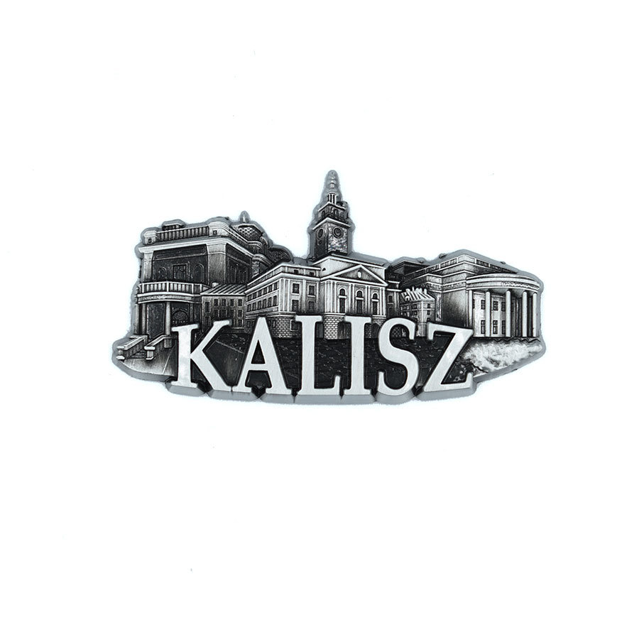 Magnes metalowy panorama Kalisz