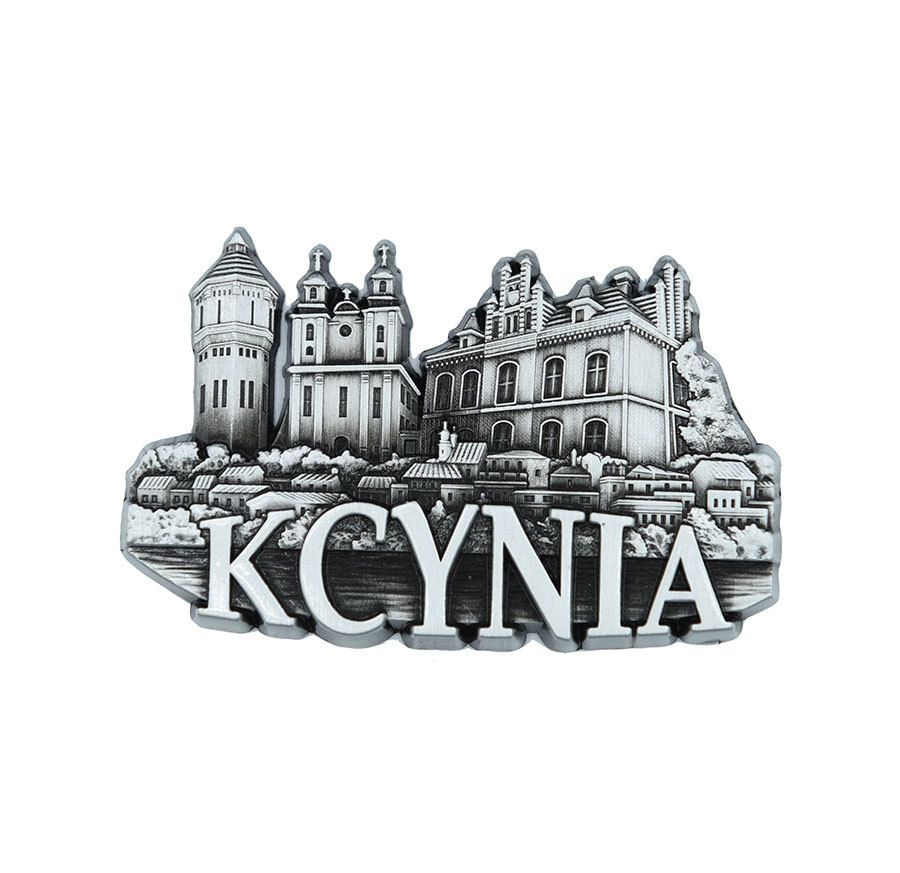 Magnes metalowy panorama Kcynia
