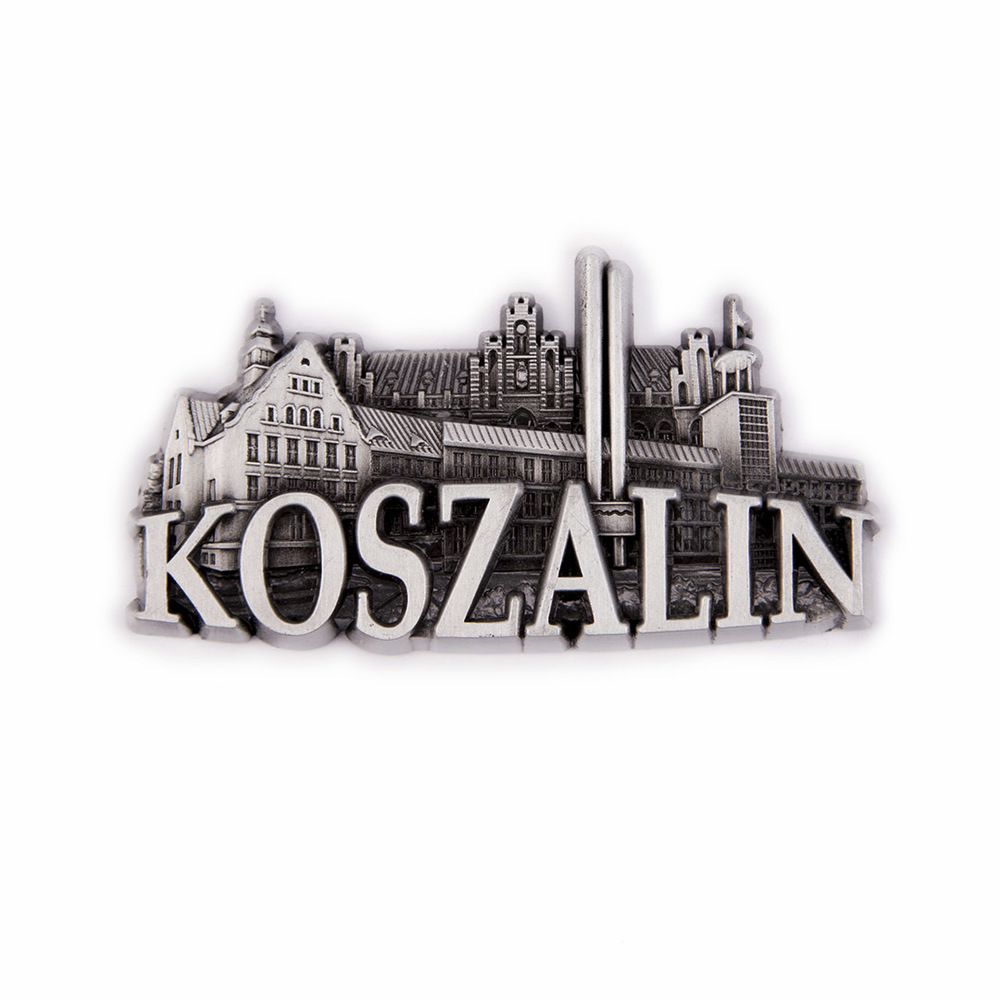 Magnes metalowy panorama Koszalin
