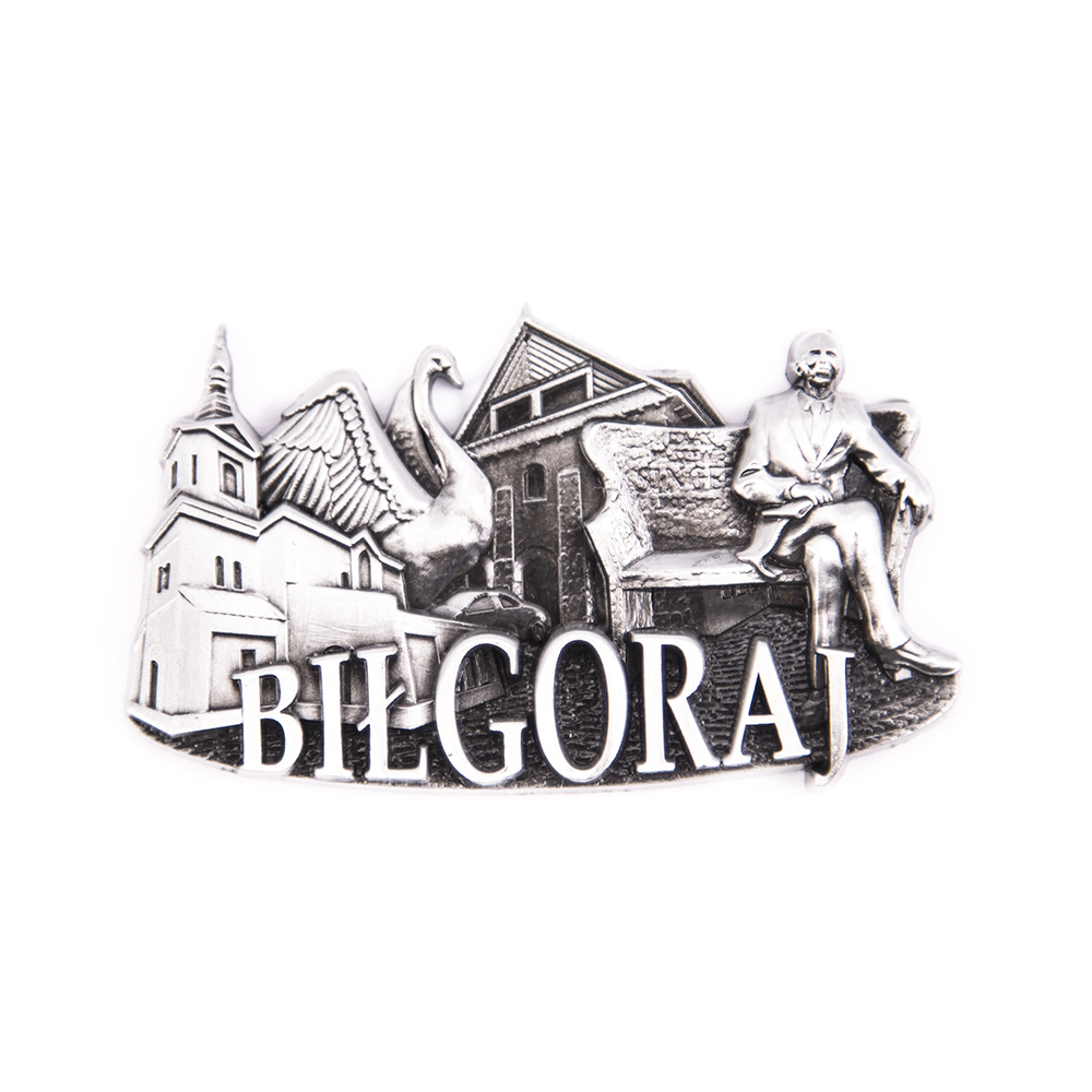 Magnes metalowy panorama Biłgoraj
