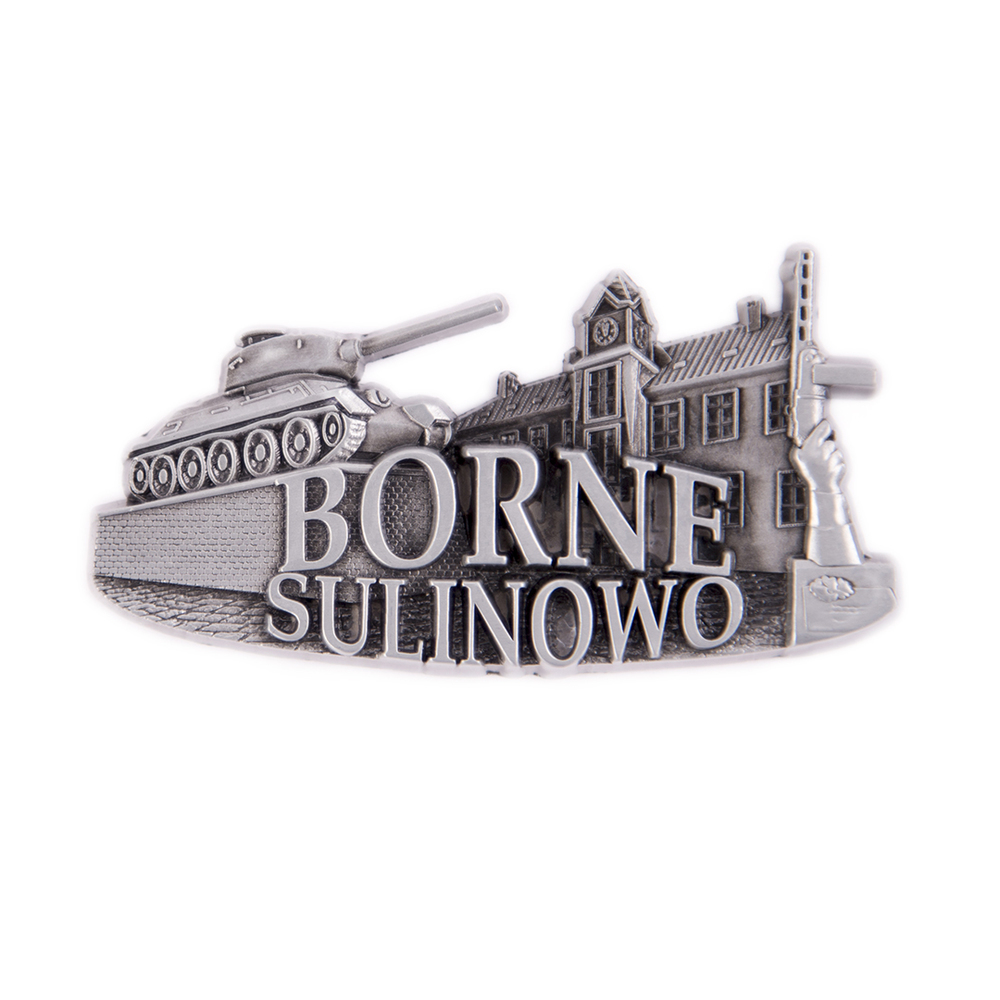Magnes metalowy panorama Borne Sulinowo