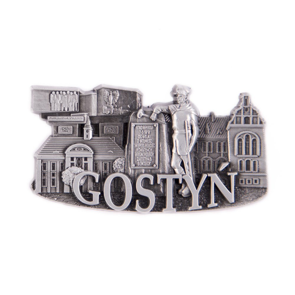 Magnes metalowy panorama Gostyń Poznański