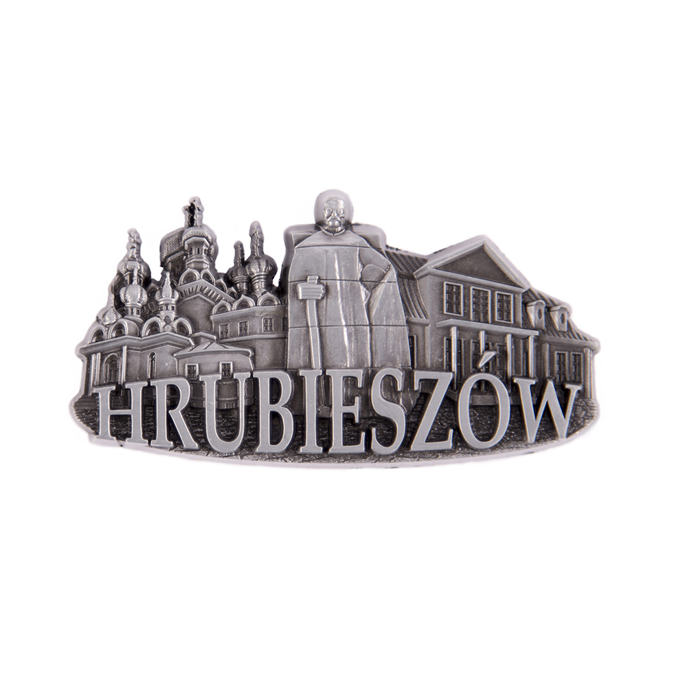 Magnes metalowy panorama Hrubieszów