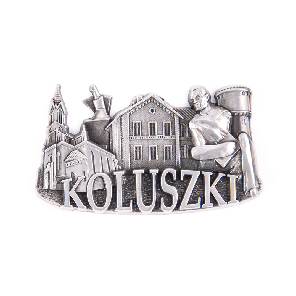 Magnes metalowy panorama Koluszki