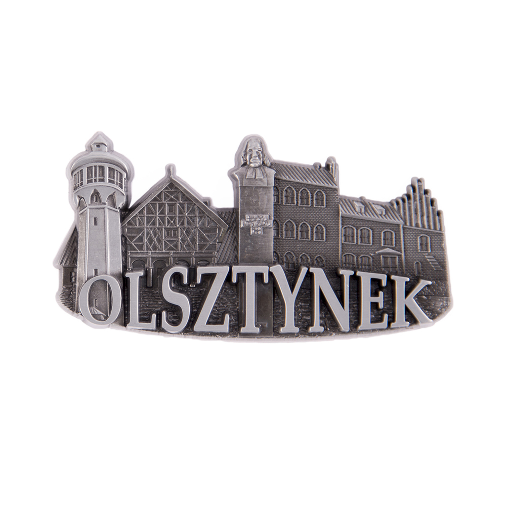 Magnes metalowy panorama Olsztynek