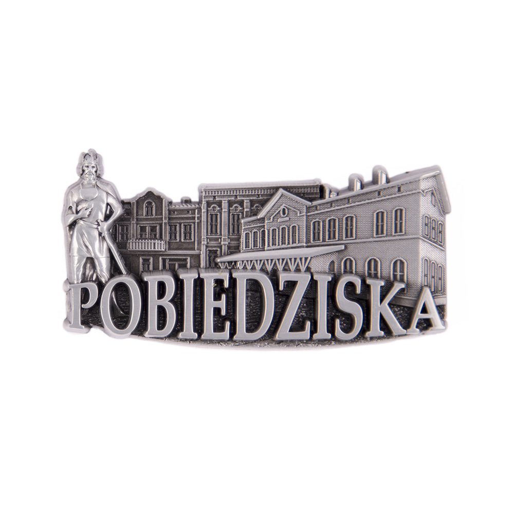 Magnes metalowy panorama Pobiedziska
