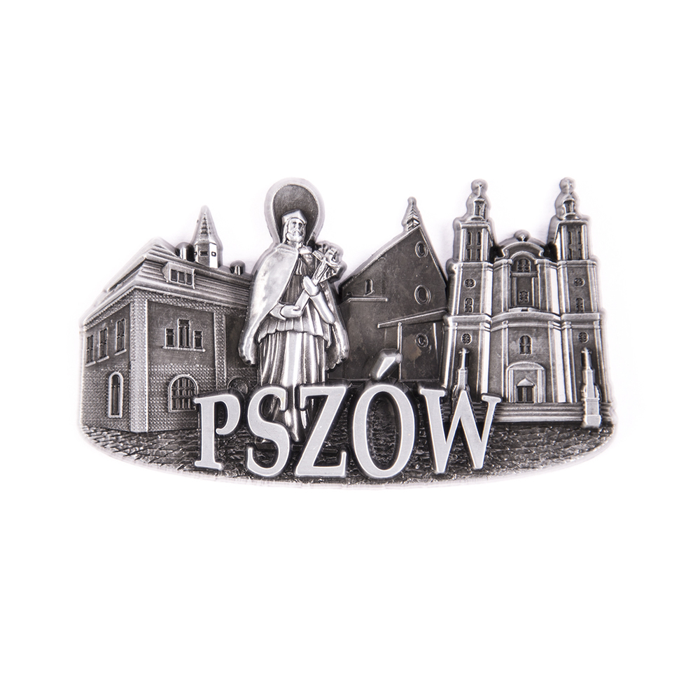 Magnes metalowy panorama Pszów