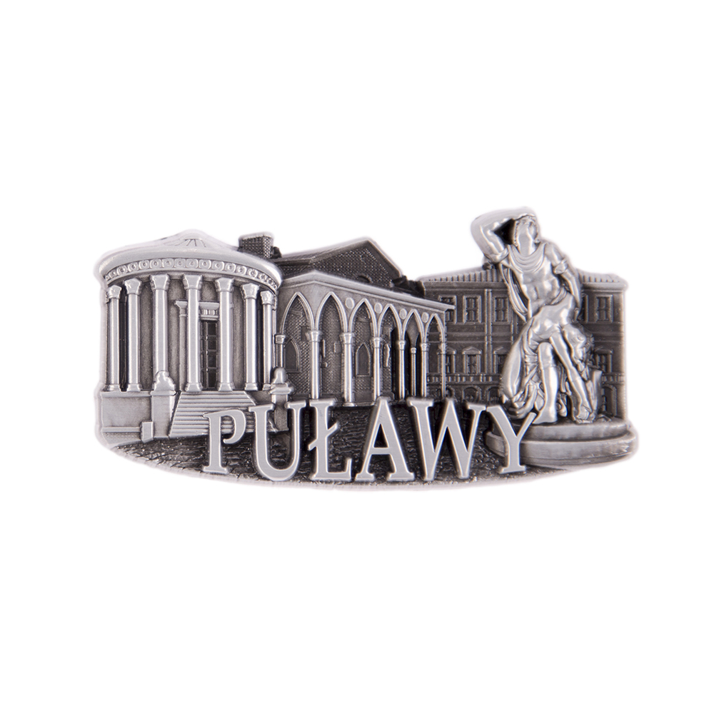 Magnes metalowy panorama Puławy