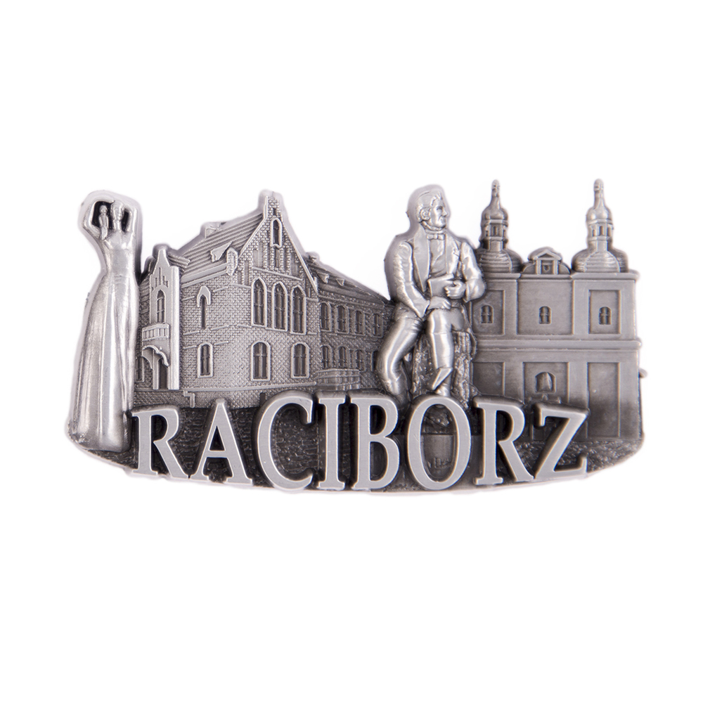 Magnes metalowy panorama Racibórz